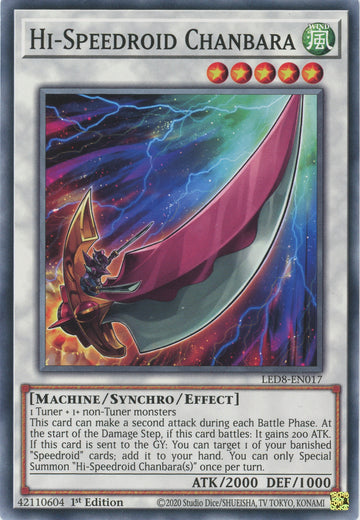 LED8-EN017 - Hi-Speedroid Chanbara - Common - Legendary Duelists: Synchro Storm