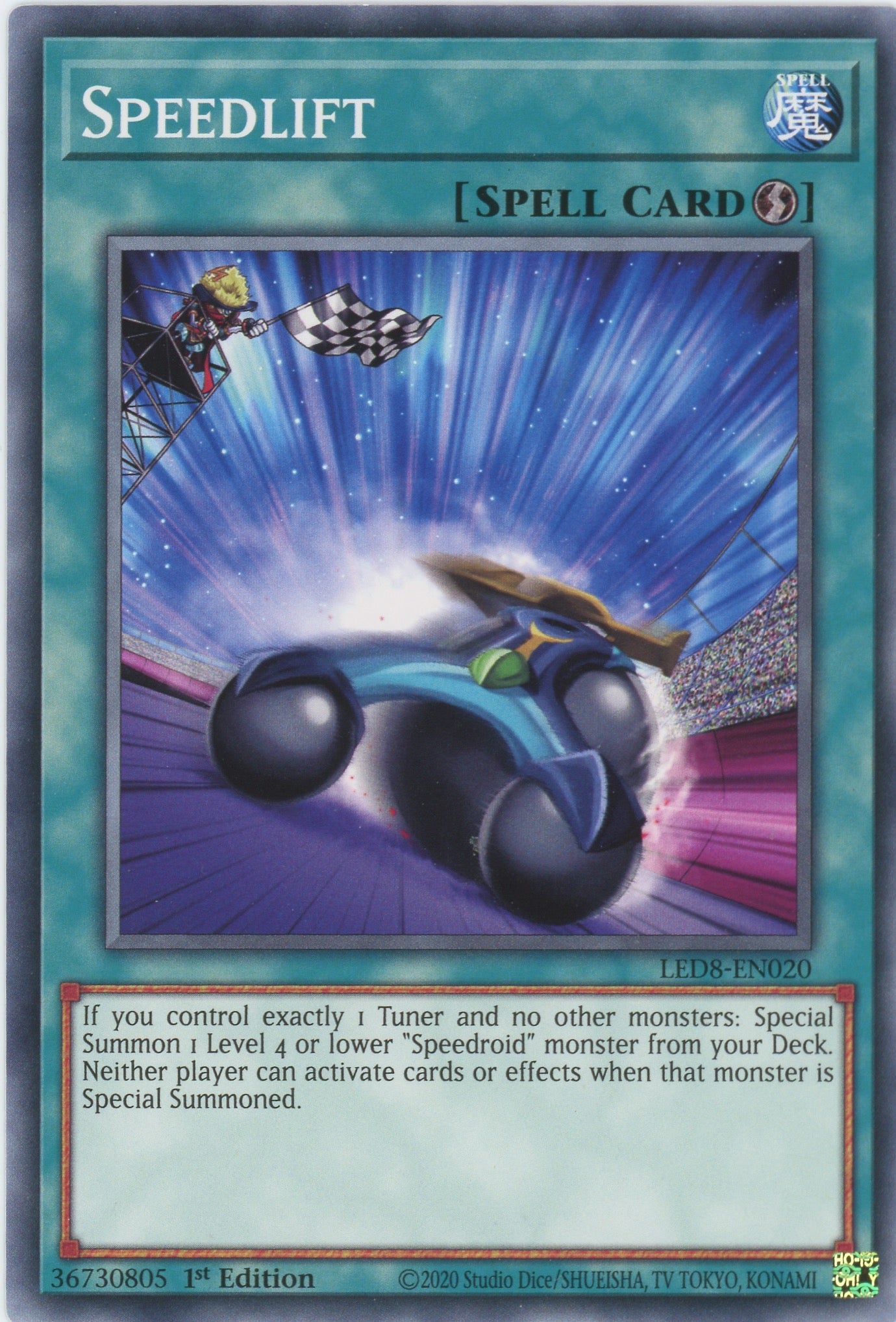 LED8-EN020 - Speedlift - Common - Quick-Play Spell - Legendary Duelists 8 Synchro Storm