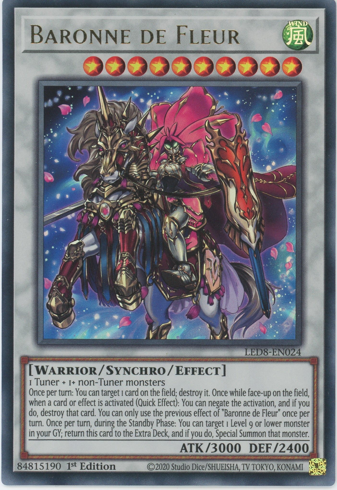 LED8-EN024 - Baronne de Fleur - Ultra Rare - Effect Synchro Monster - Legendary Duelists 8 Synchro Storm