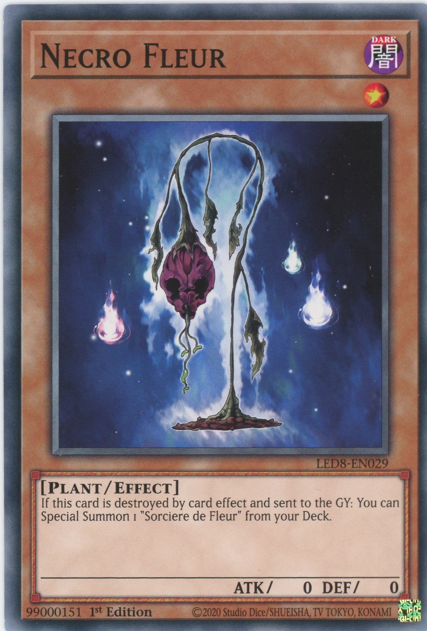 LED8-EN029 - Necro Fleur - Common - Effect Monster - Legendary Duelists 8 Synchro Storm