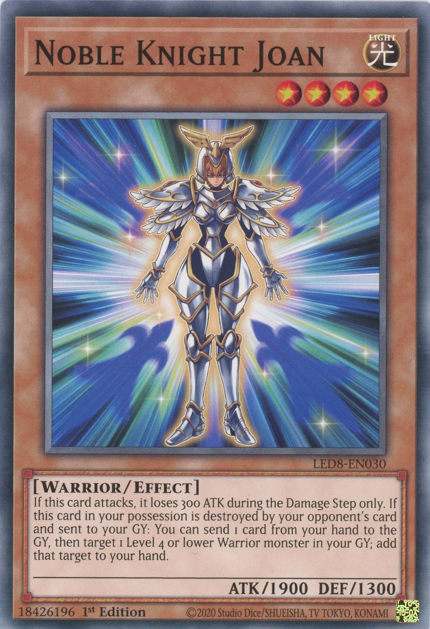 LED8-EN030 - Noble Knight Joan - Common - Effect Monster - Legendary Duelists 8 Synchro Storm