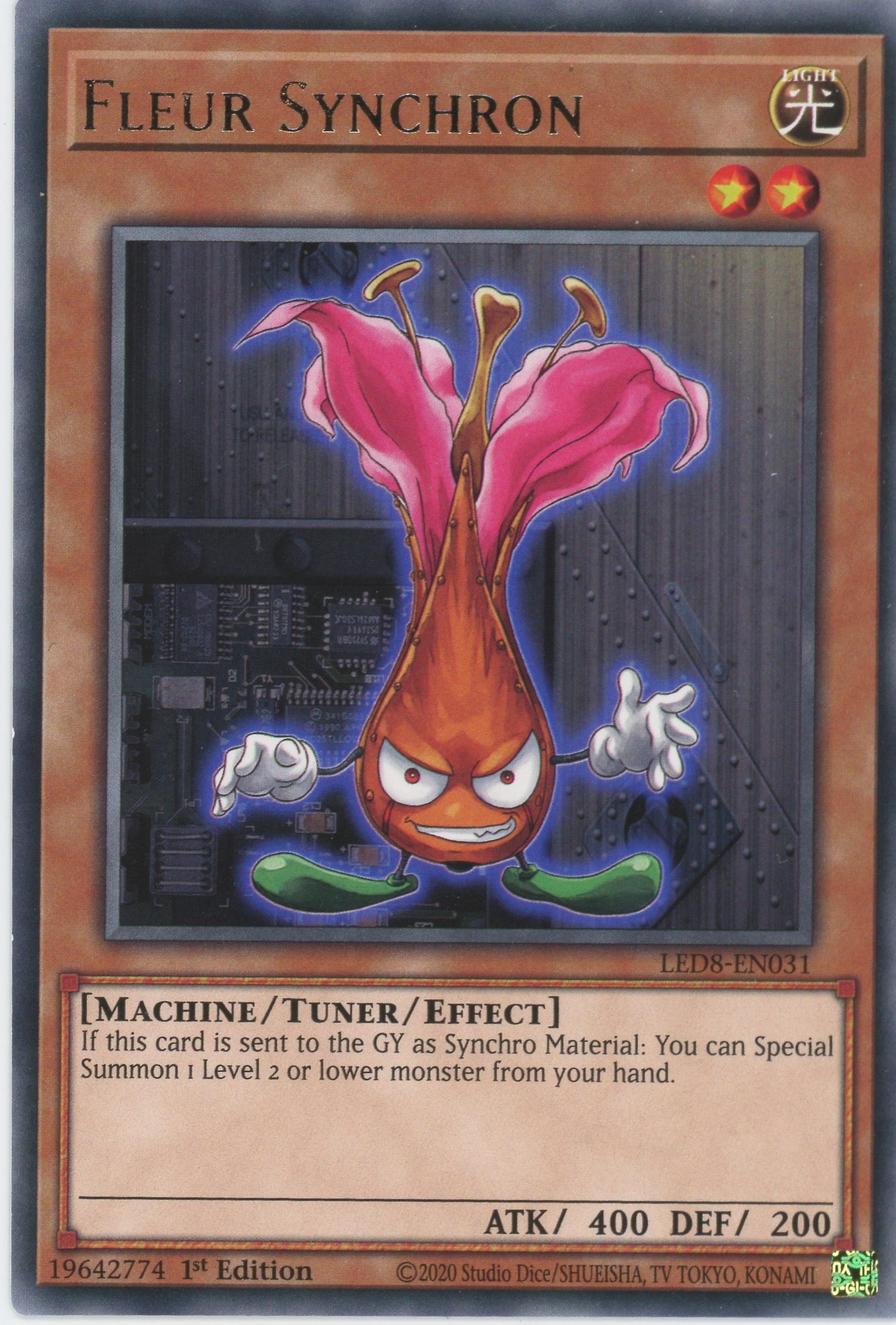 LED8-EN031 - Fleur Synchron - Rare - Effect Tuner monster - Legendary Duelists 8 Synchro Storm