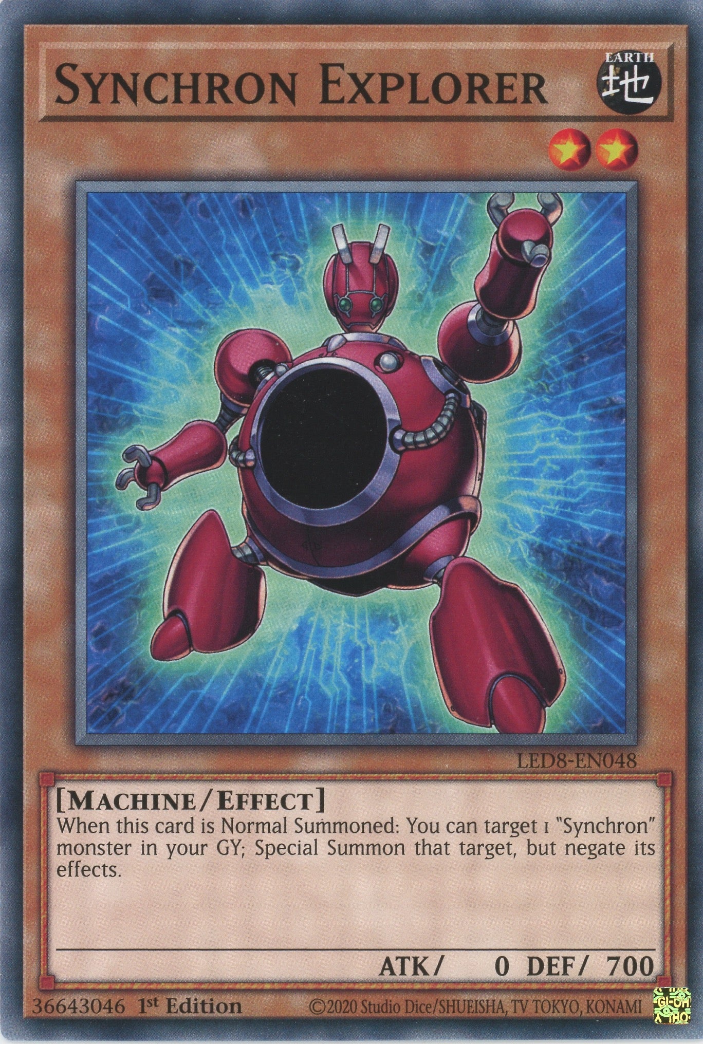 LED8-EN048 - Synchron Explorer - Common - Effect Monster - Legendary Duelists 8 Synchro Storm