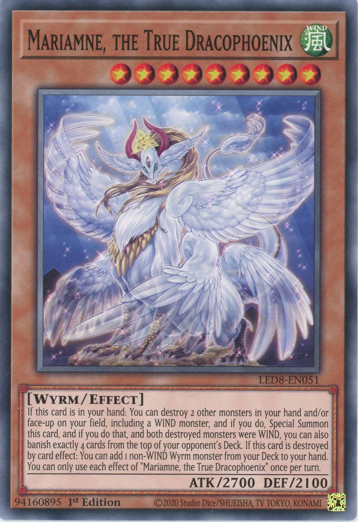 LED8-EN051 - Mariamne, the True Dracophoenix - Common - Effect Monster - Legendary Duelists 8 Synchro Storm