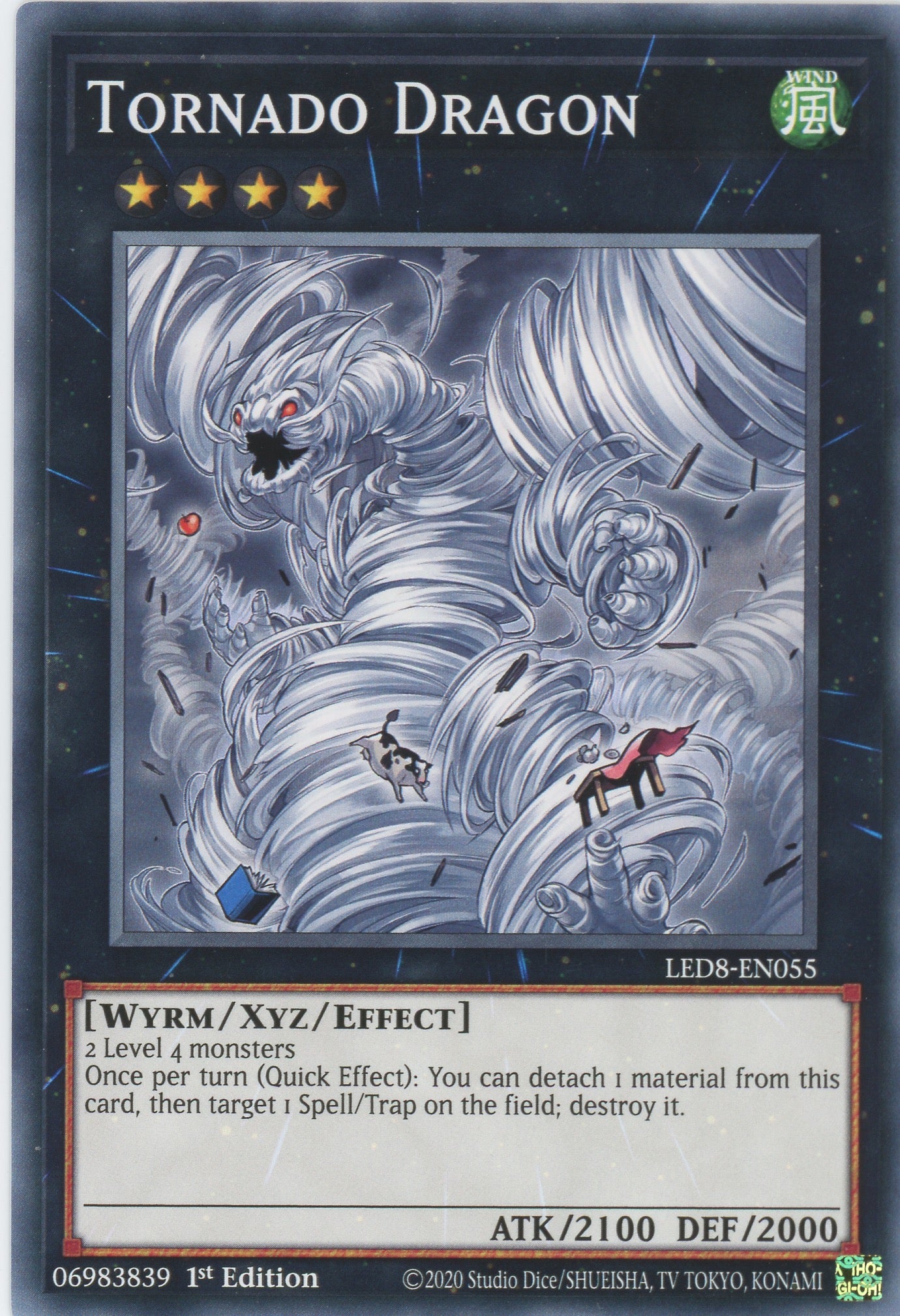 LED8-EN055 - Tornado Dragon - Common - Effect Xyz Monster - Legendary Duelists 8 Synchro Storm