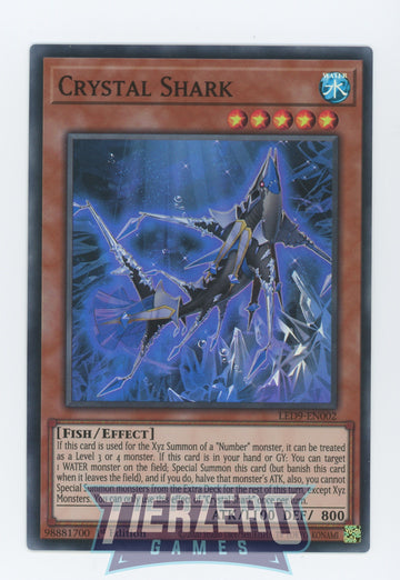 LED9-EN002 - Crystal Shark - Super Rare - Legendary Duelists: Duels From the Deep