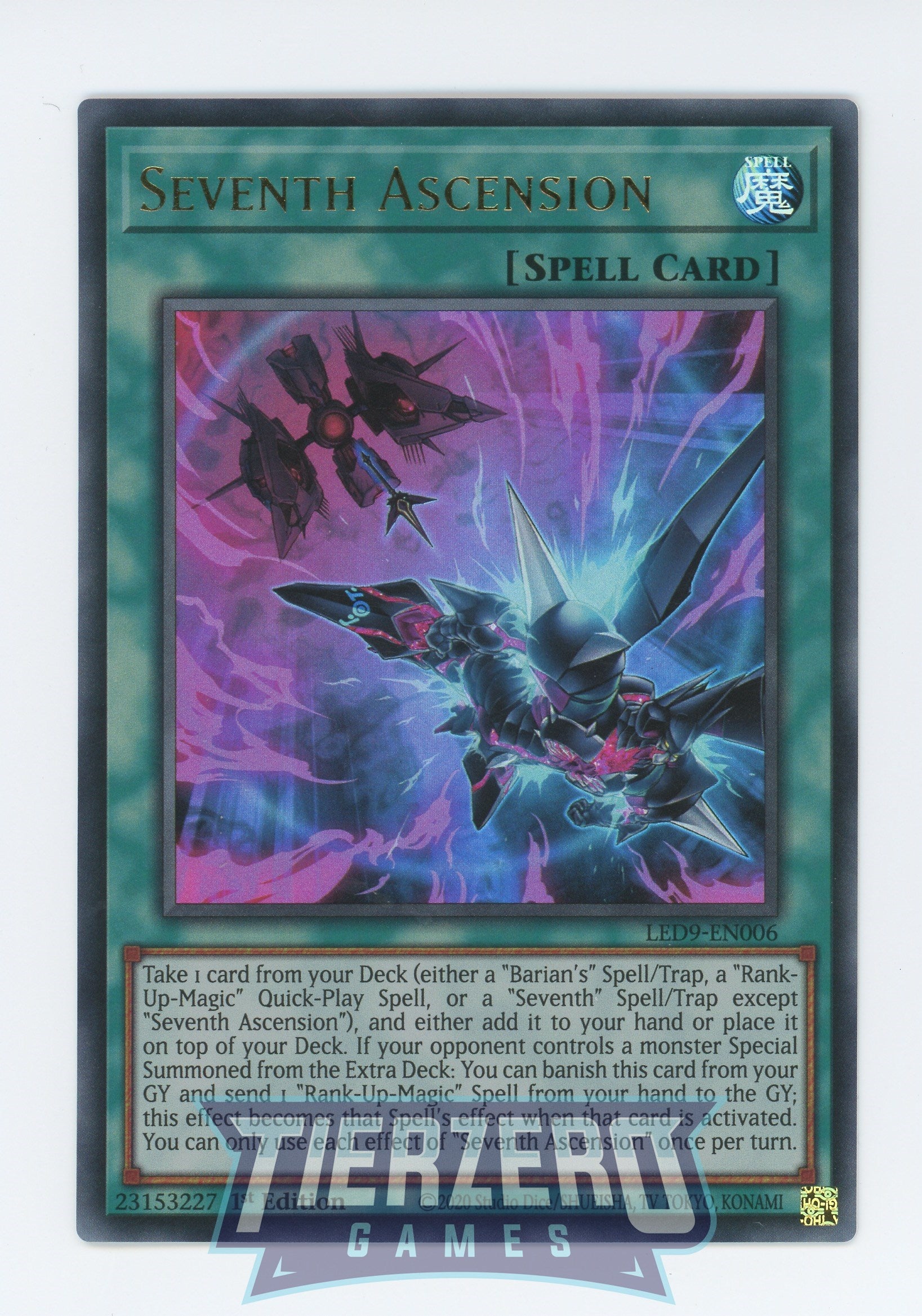 LED9-EN006 - Seventh Ascension - Ultra Rare - Normal Spell - Legendary Duelists 9 Duels from the Deep