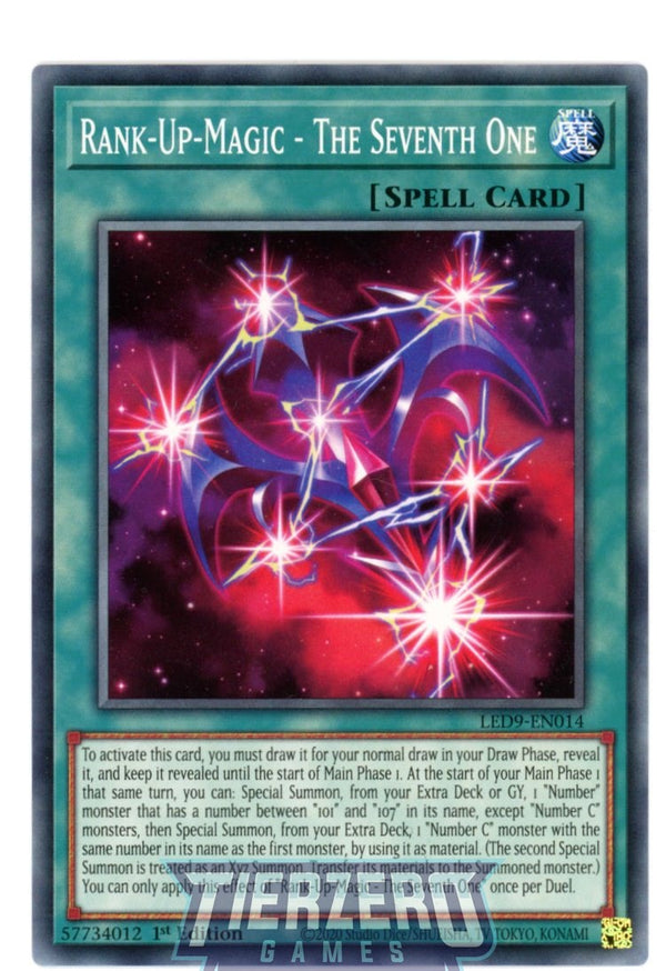 LED9-EN014 - Rank-Up-Magic - The Seventh One - Common - Normal Spell - Legendary Duelists 9 Duels from the Deep