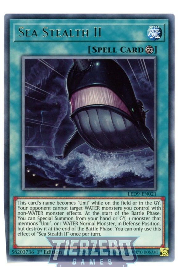 LED9-EN021 - Sea Stealth II - Rare - Continuous Spell - Legendary Duelists 9 Duels from the Deep