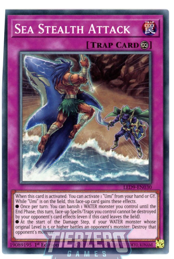 LED9-EN030 - Sea Stealth Attack - Common - Continuous Trap - Legendary Duelists 9 Duels from the Deep