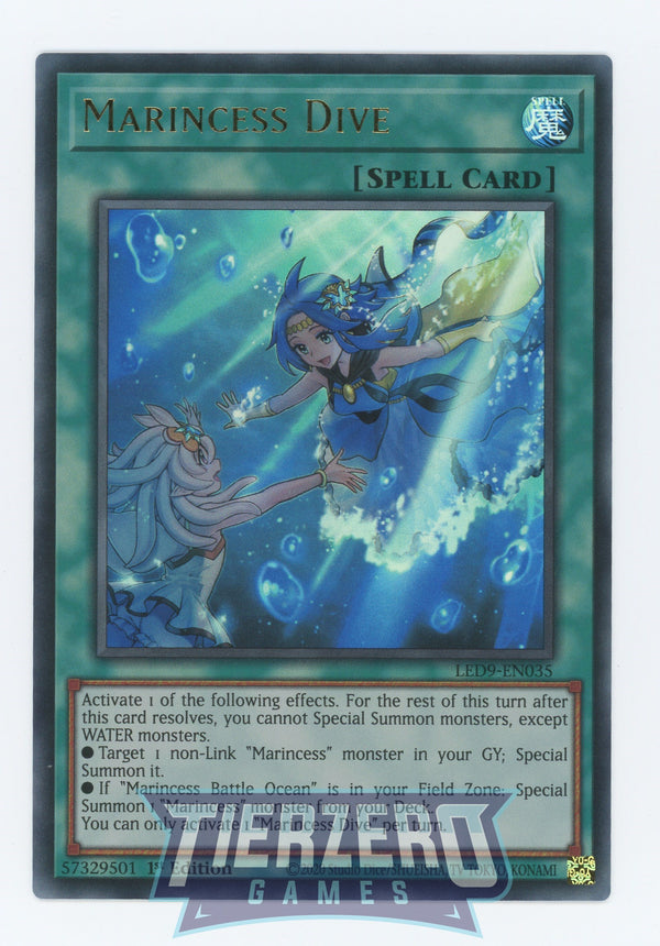 LED9-EN035 - Marincess Dive - Ultra Rare - Normal Spell - Legendary Duelists 9 Duels from the Deep