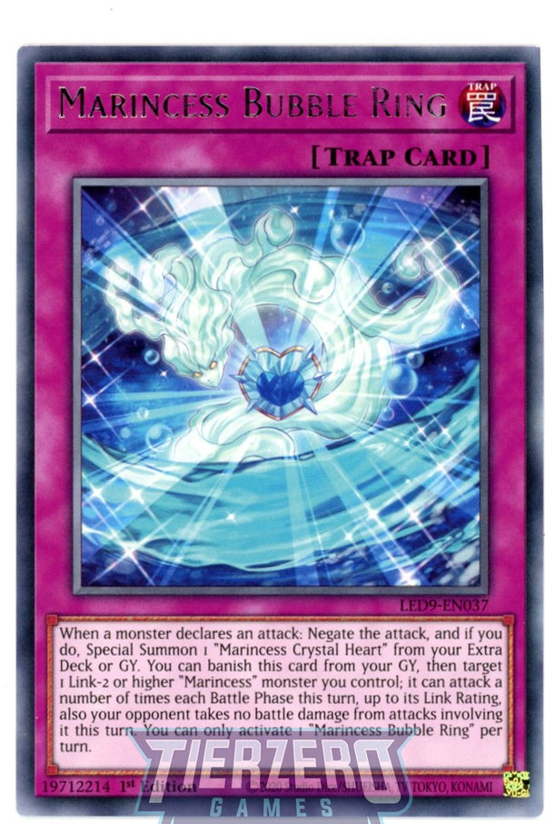LED9-EN037 - Marincess Bubble Ring - Rare - Normal Trap - Legendary Duelists 9 Duels from the Deep