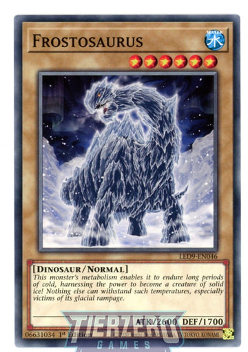 LED9-EN046 - Frostosaurus - Common - Legendary Duelists: Duels From the Deep