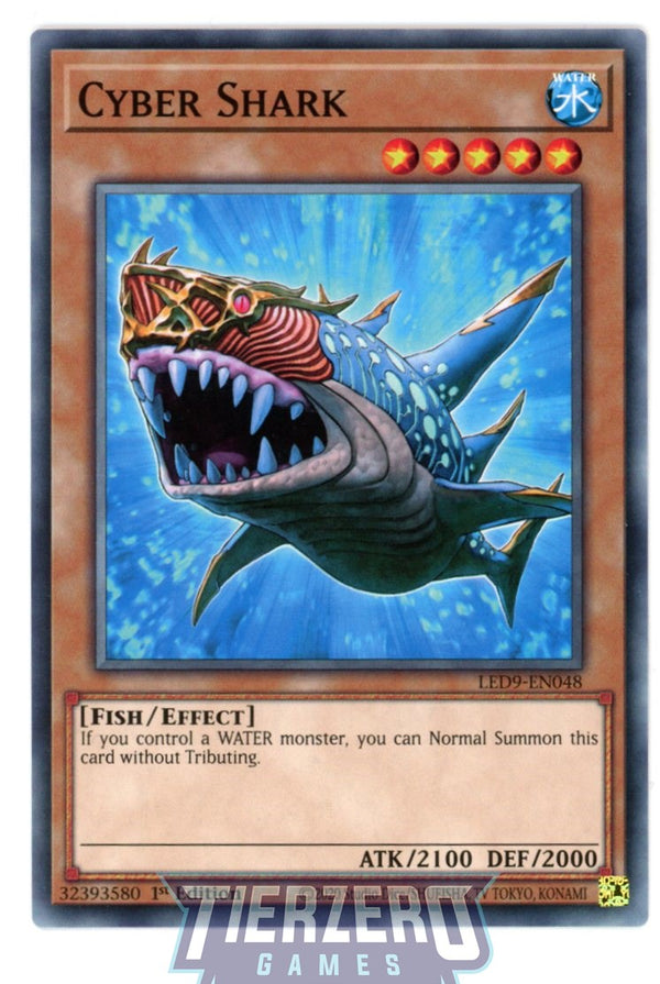 LED9-EN048 - Cyber Shark - Common - Effect Monster - Legendary Duelists 9 Duels from the Deep