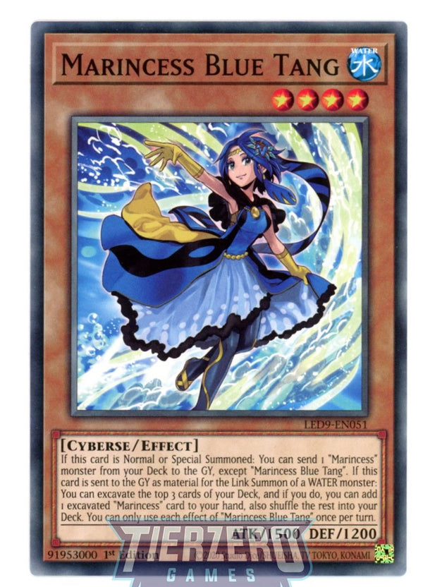 LED9-EN051 - Marincess Blue Tang - Common - Effect Monster - Legendary Duelists 9 Duels from the Deep