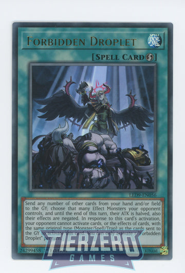 LED9-EN056 - Forbidden Droplet - Ultra Rare - Legendary Duelists: Duels From the Deep