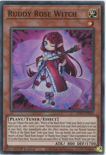 LIOV-EN010 - Ruddy Rose Witch - Super Rare - Lightning Overdrive