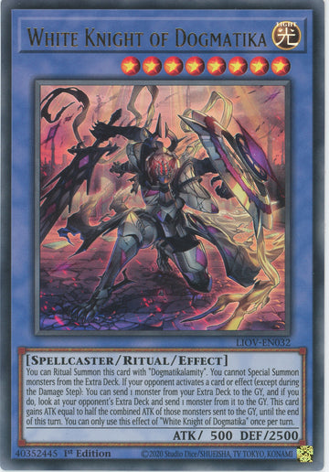 LIOV-EN032 - White Knight of Dogmatika - Ultra Rare - Lightning Overdrive