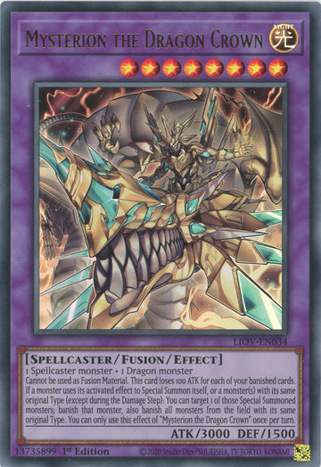 LIOV-EN034 - Mysterion the Dragon Crown - Ultra Rare - Lightning Overdrive