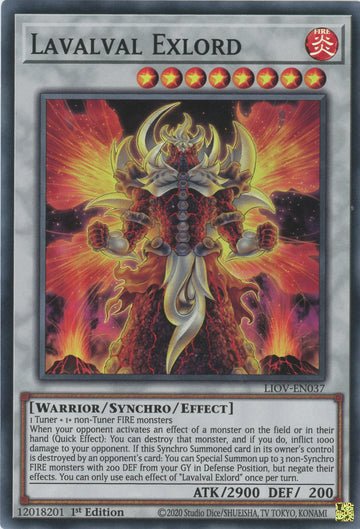 LIOV-EN037 - Lavalval Exlord - Super Rare - Lightning Overdrive