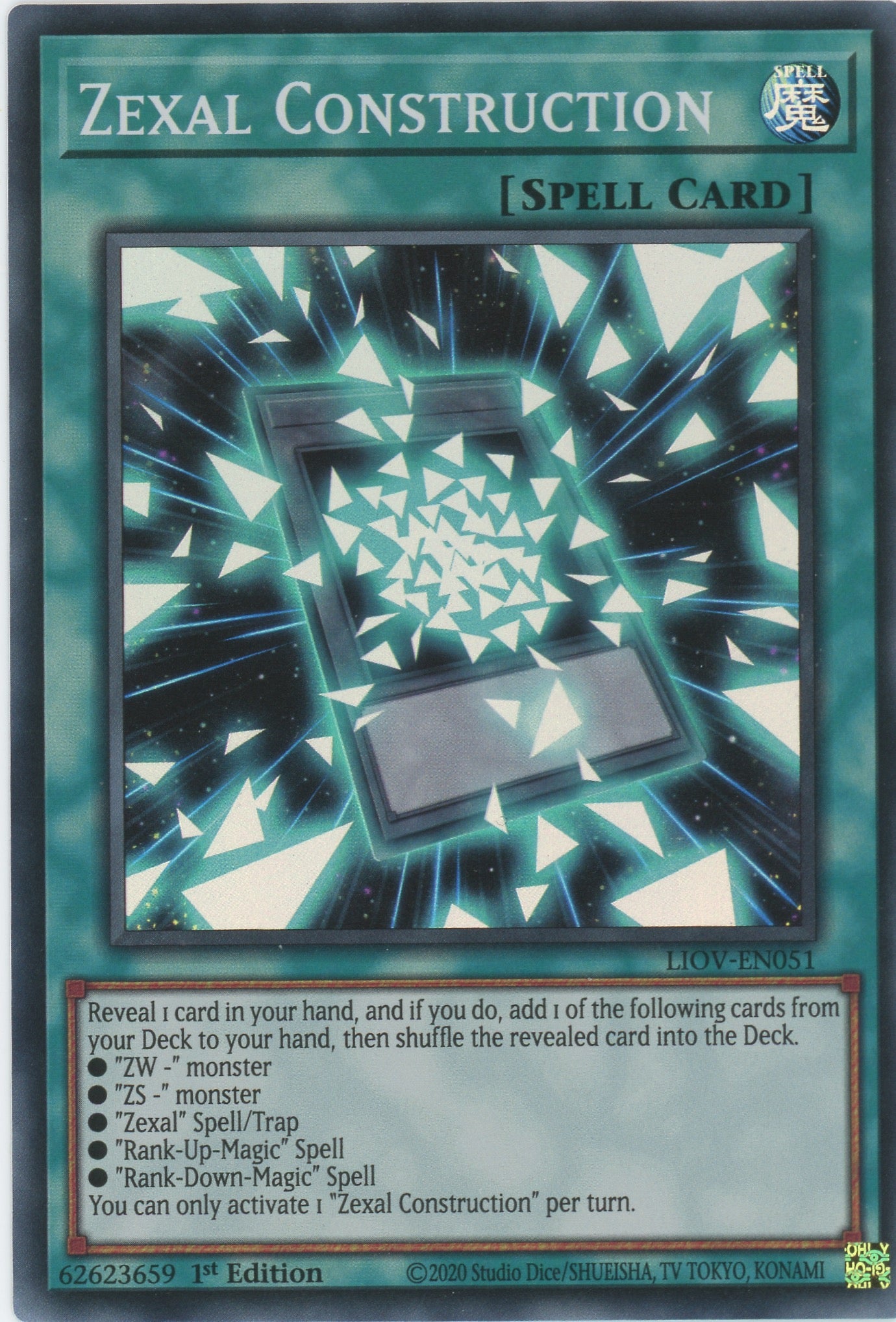 LIOV-EN051 - Zexal Construction - Super Rare - Normal Spell - Lightning Overdrive