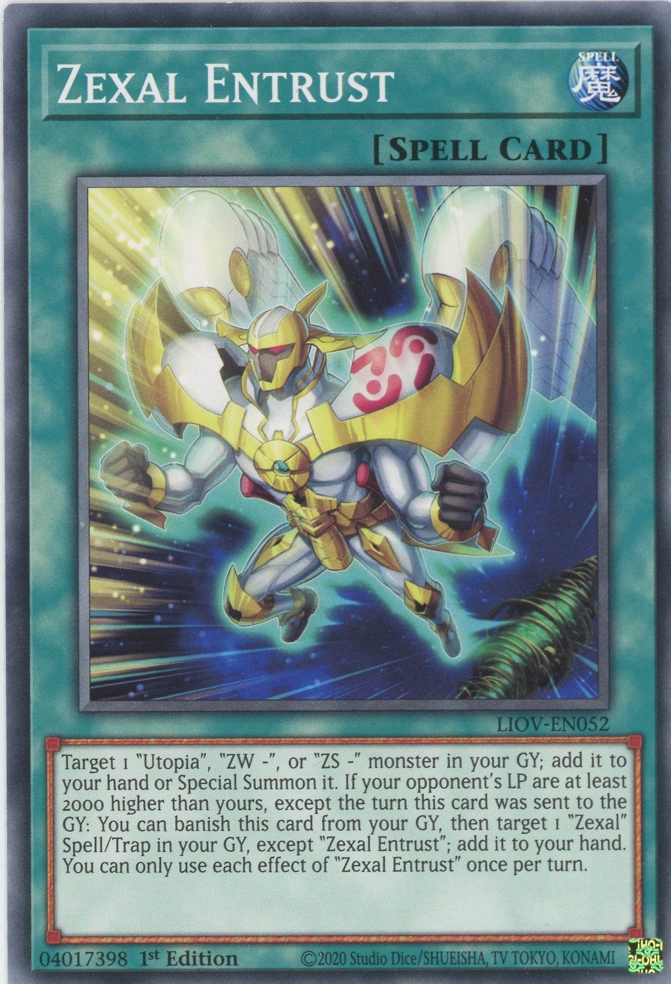 LIOV-EN052 - Zexal Entrust - Common - Normal Spell - Lightning Overdrive