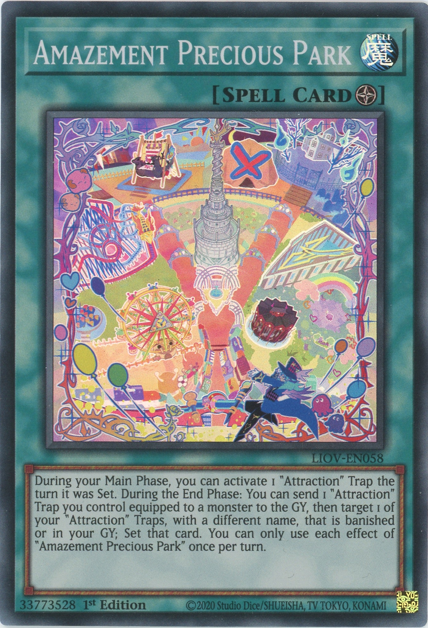 LIOV-EN058 - Amazement Precious Park - Super Rare - Field Spell - Lightning Overdrive