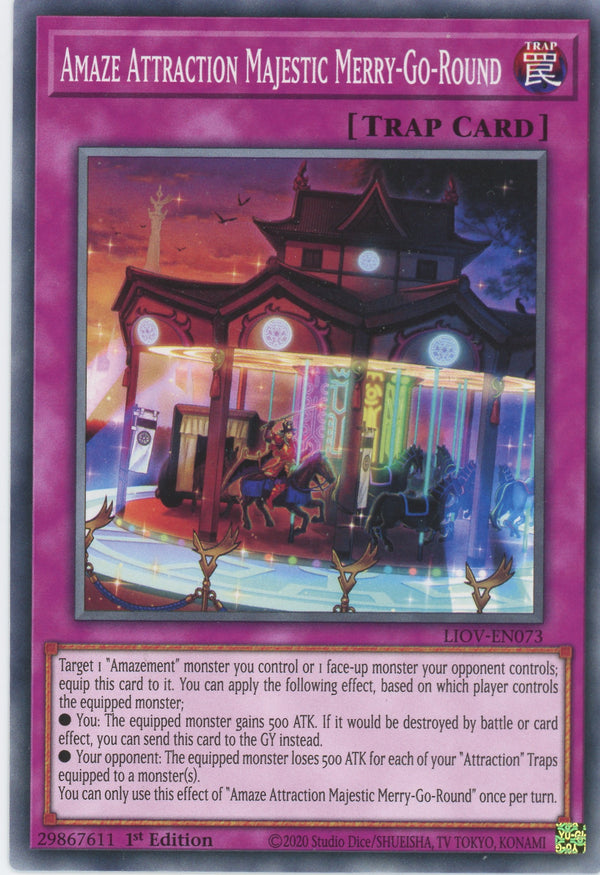 LIOV-EN073 - Amaze Attraction Majestic Merry-Go-Round - Common - Normal Trap - Lightning Overdrive