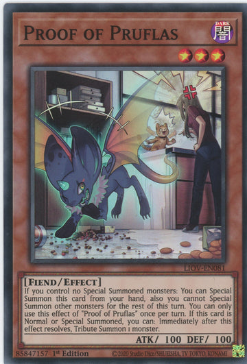 LIOV-EN081 - Proof of Pruflas - Super Rare - Lightning Overdrive