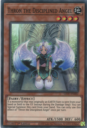 LIOV-EN082 - Thron the Disciplined Angel - Super Rare - Lightning Overdrive