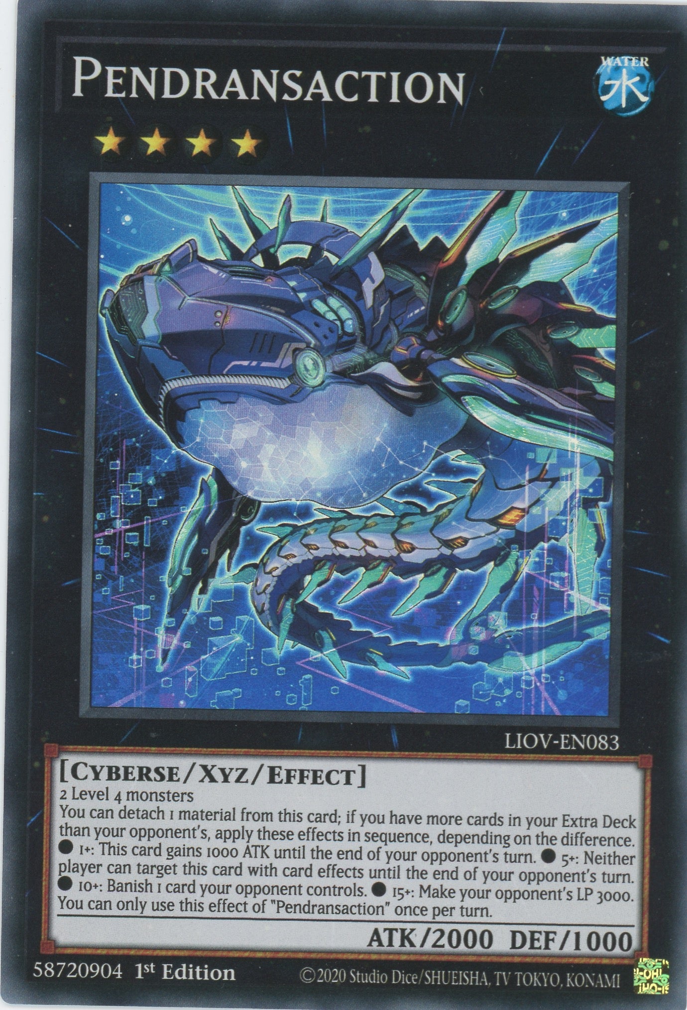 LIOV-EN083 - Pendransaction - Super Rare - Effect Xyz Monster - Lightning Overdrive