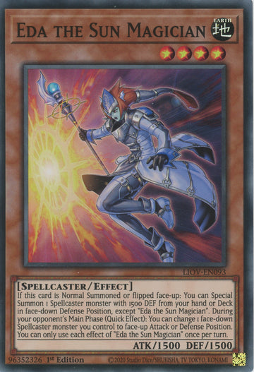 LIOV-EN093 - Eda the Sun Magician - Super Rare - Lightning Overdrive