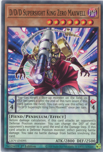 LIOV-EN095 - D/D/D Supersight King Zero Maxwell - Common - Lightning Overdrive