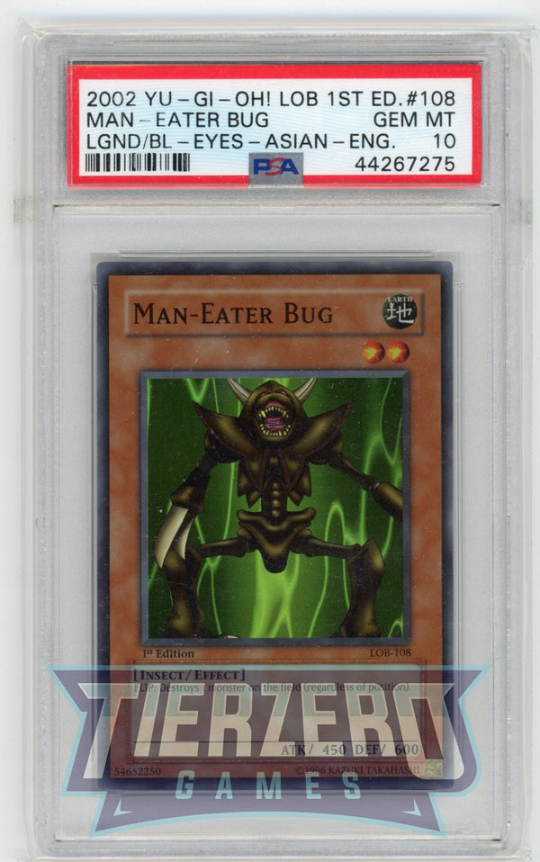 LOB-108 - Man-Eater Bug - Asian English - Super Rare - PSA 10