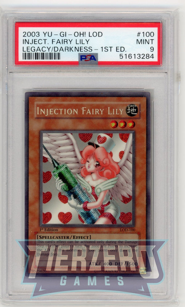 LOD-100 - Injection Fairy Lily - Secret Rare - PSA 9 - 1st Edition