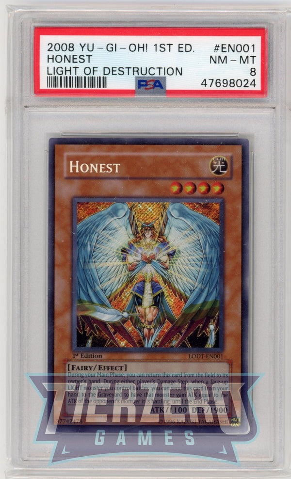 LODT-EN001 - Honest - Ghost Rare - PSA 8 - 1st Edition