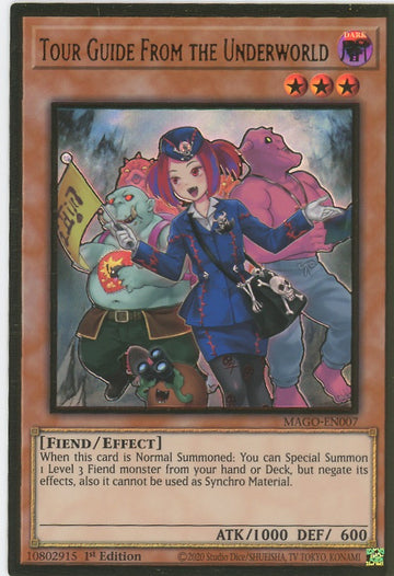 MAGO-EN007 - Tour Guide From the Underworld (Alternate Art) - Premium Gold Rare - Maximum Gold