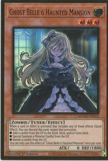 MAGO-EN012 - Ghost Belle & Haunted Mansion - Premium Gold Rare - Maximum Gold