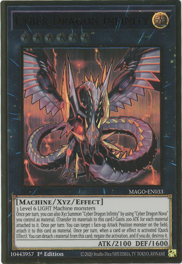 MAGO-EN033 - Cyber Dragon Infinity - Premium Gold Rare - Maximum Gold