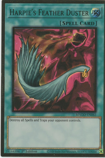 MAGO-EN042 - Harpie's Feather Duster - Premium Gold Rare - Maximum Gold