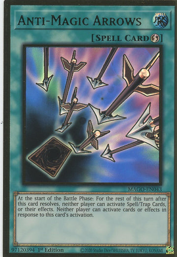 MAGO-EN043 - Anti-Magic Arrows - Premium Gold Rare - Maximum Gold