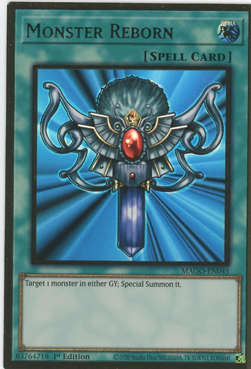 MAGO-EN045 - Monster Reborn - Premium Gold Rare - Maximum Gold