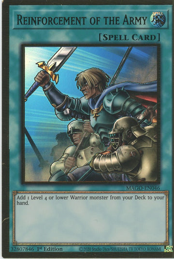 MAGO-EN046 - Reinforcement of the Army - Premium Gold Rare - Maximum Gold