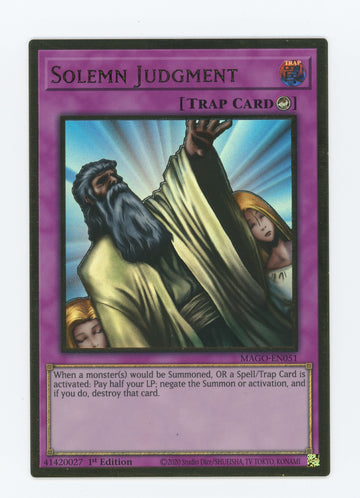 MAGO-EN051 - Solemn Judgment - Premium Gold Rare - Maximum Gold