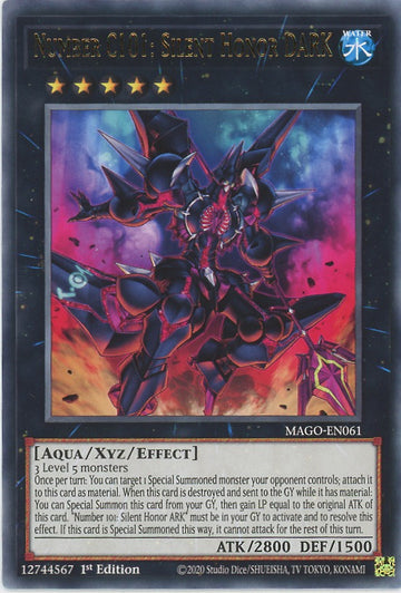 MAGO-EN061 - Number C101: Silent Honor DARK - Rare - Maximum Gold