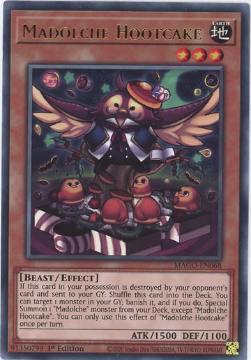 MAGO-EN068 - Madolche Hootcake - Rare - Maximum Gold