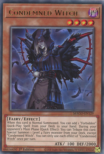 MAGO-EN129 - Condemned Witch - Rare - Maximum Gold