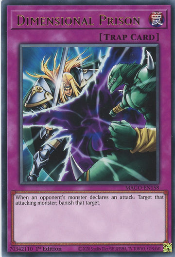 MAGO-EN158 - Dimensional Prison - Rare - Maximum Gold