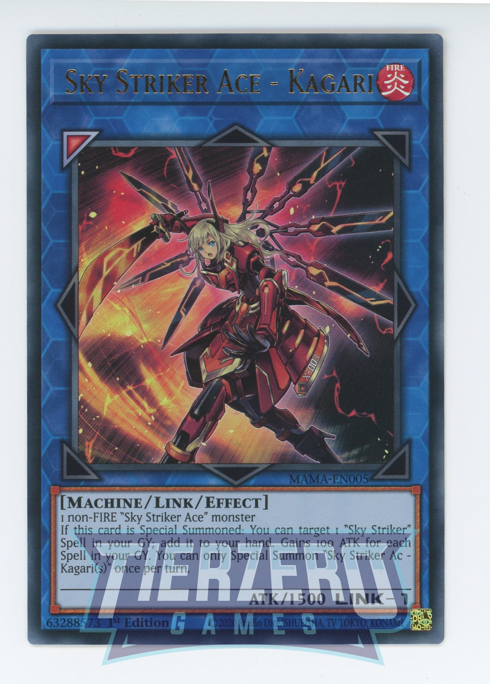 MAMA-EN005 - Sky Striker Ace - Kagari - Ultra Rare - Effect Link Monster - Magnificent Mavens