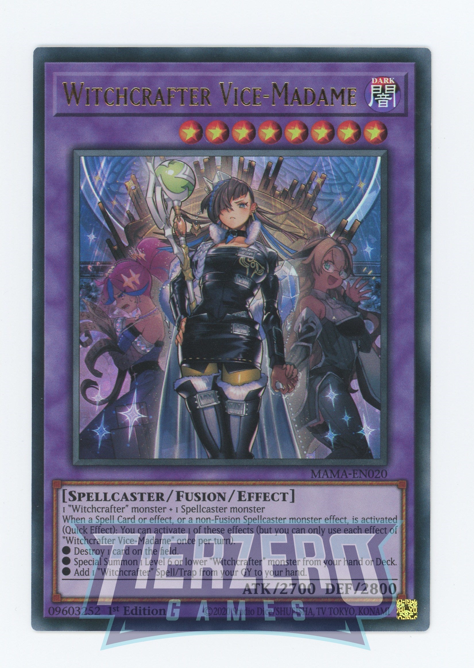 MAMA-EN020 - Witchcrafter Vice-Madame - Ultra Rare - Effect Fusion Monster - Magnificent Mavens